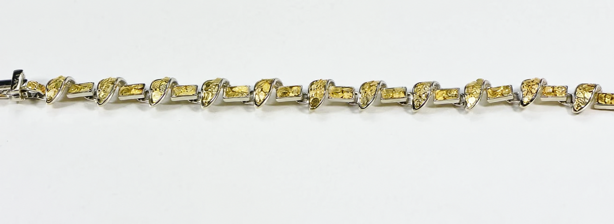 Gold Nugget Link Bracelet