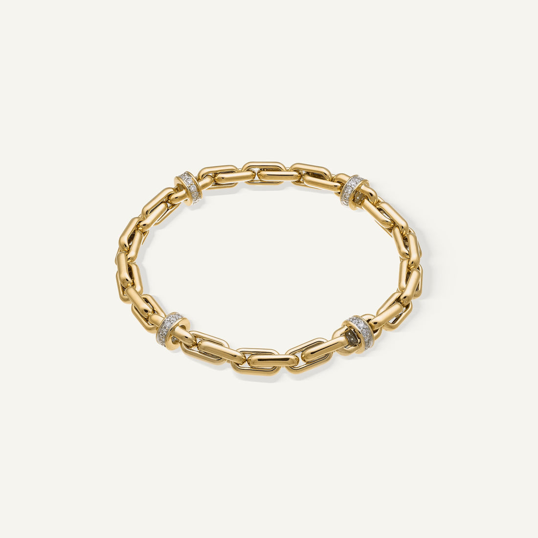 Chimento Gold bracelet with diamonds — Yellow · White Diamond · One size