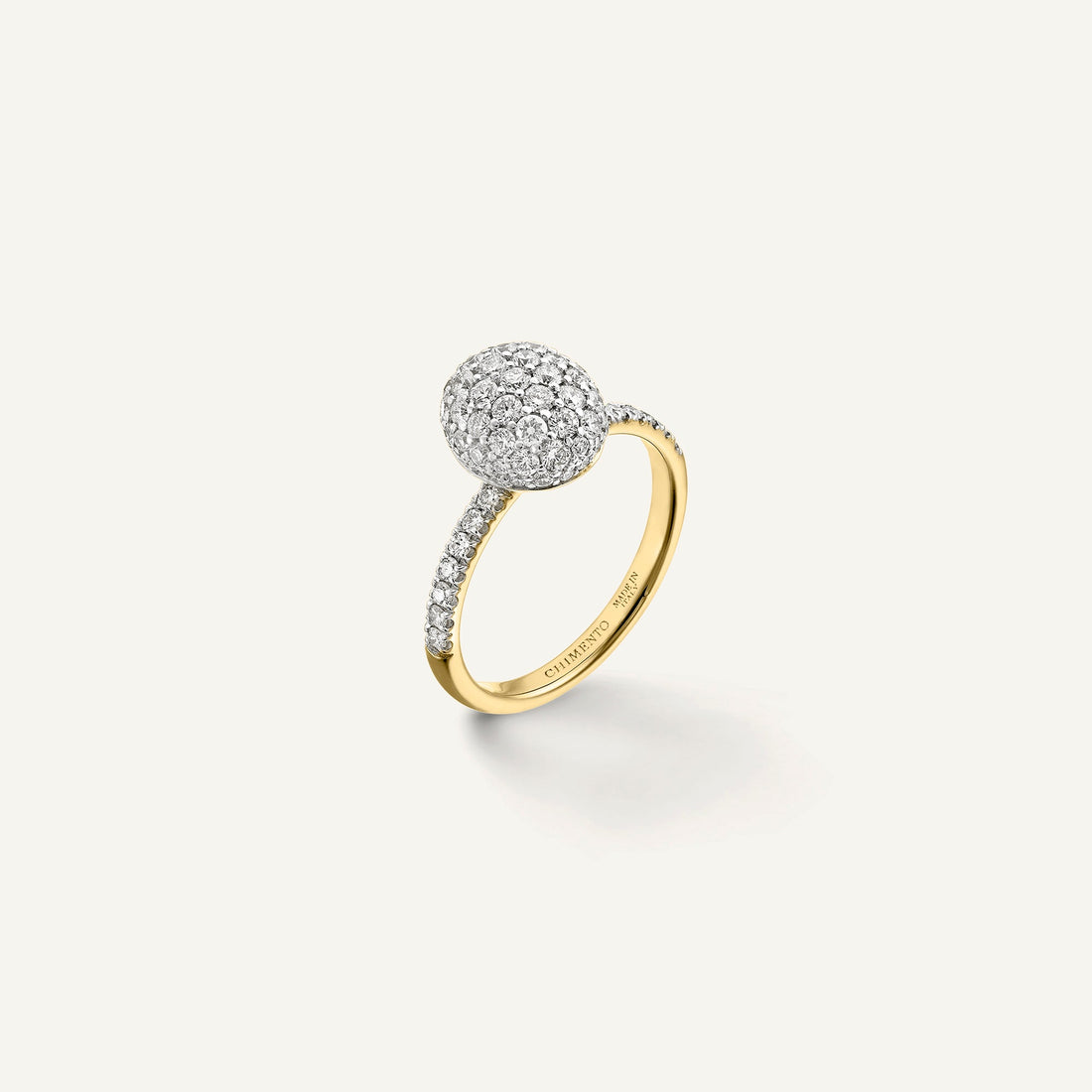 Chimento Gold ring with diamonds — Yellow · White Diamond · One size