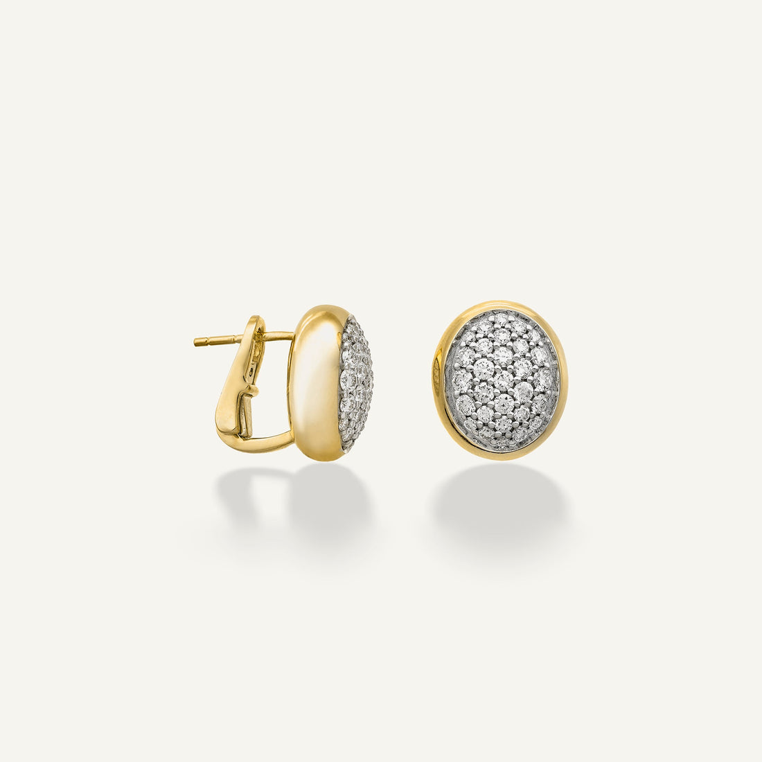Chimento Gold earrings with diamonds — Yellow · White Diamond · One size