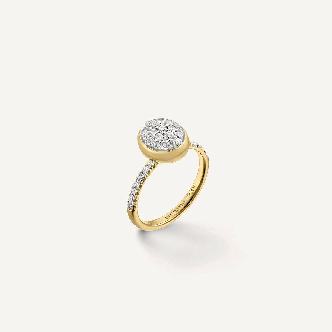 Chimento Gold ring with diamonds — Yellow · White Diamond · One size