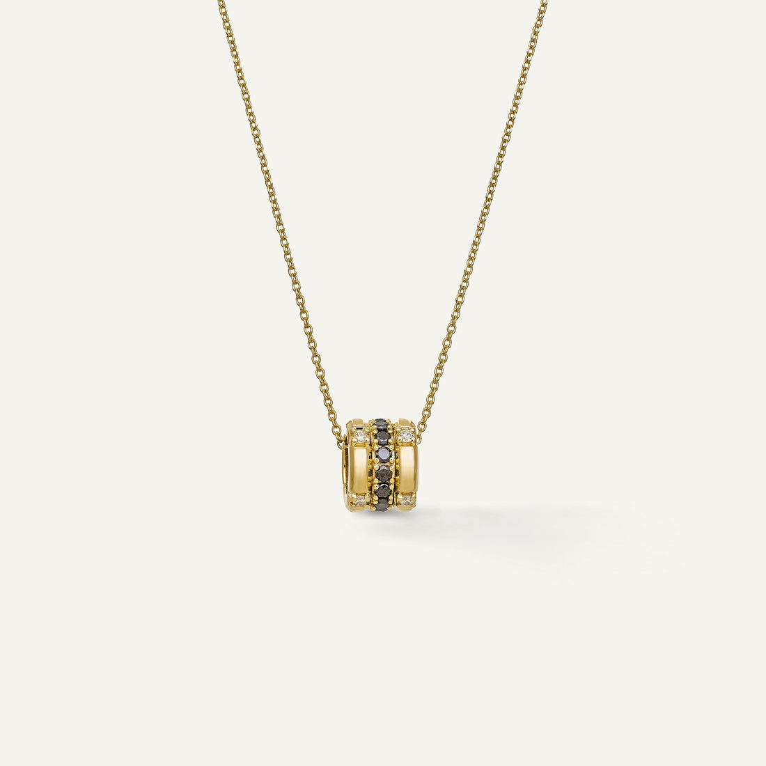 Chimento Gold necklace with diamonds and colored gemstones — catalog photograph 6