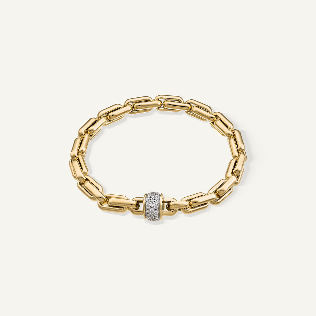 Chimento Gold bracelet with diamonds — Yellow · White Diamond · One size