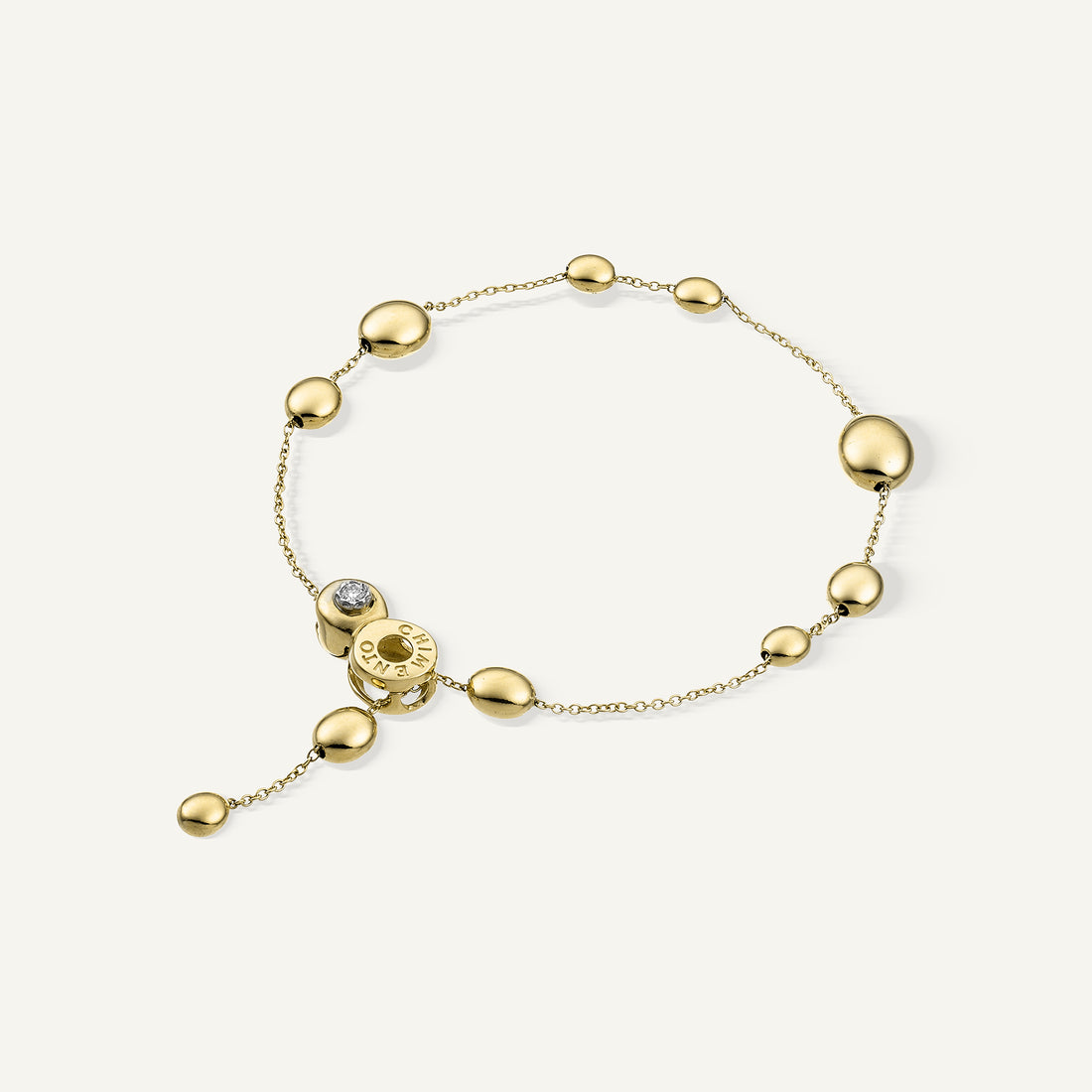 Chimento Gold bracelet with diamonds — Yellow · White Diamond · One size