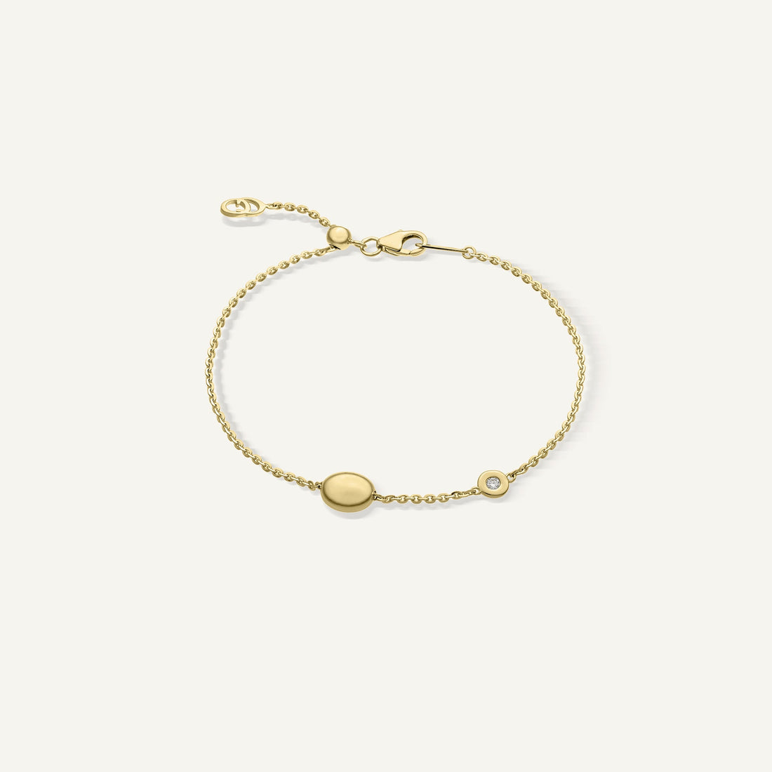 Chimento Gold bracelet with diamonds — Yellow · White Diamond · One size