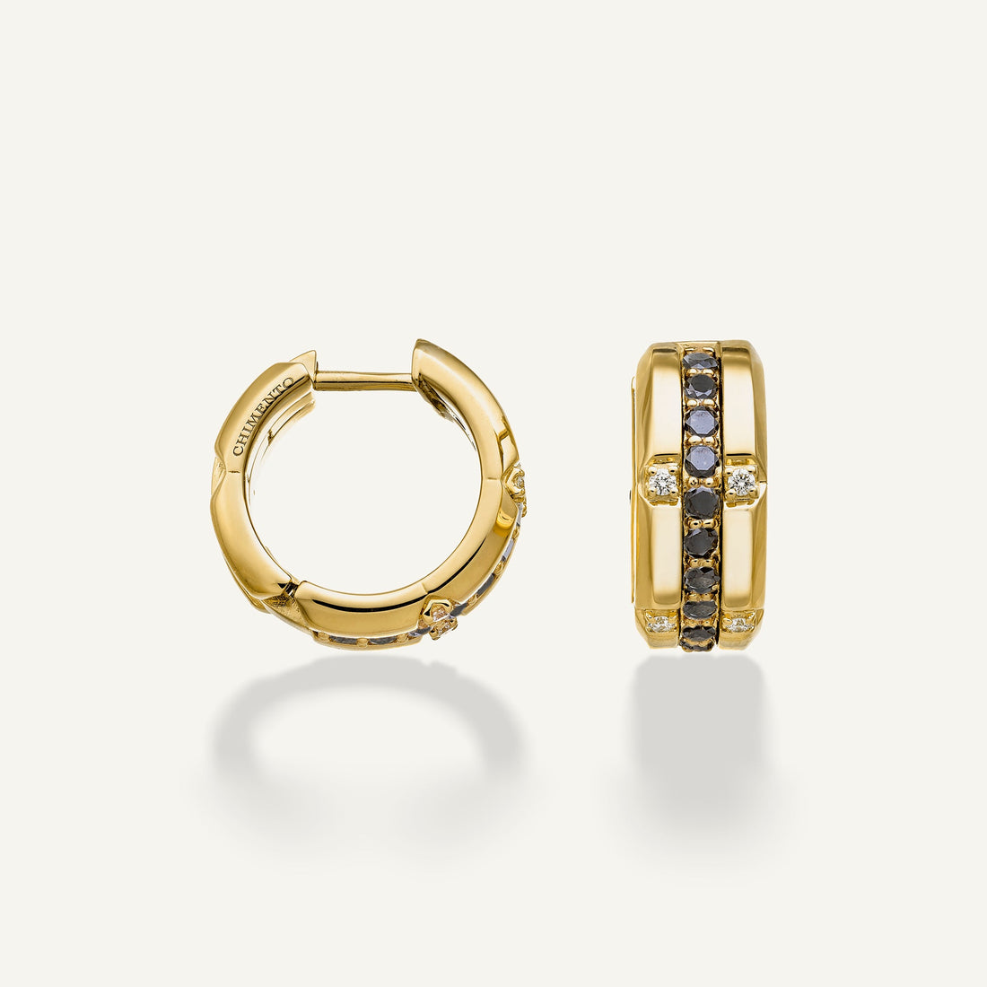 Chimento Gold earrings with diamonds and colored gemstones — catalog photograph 6