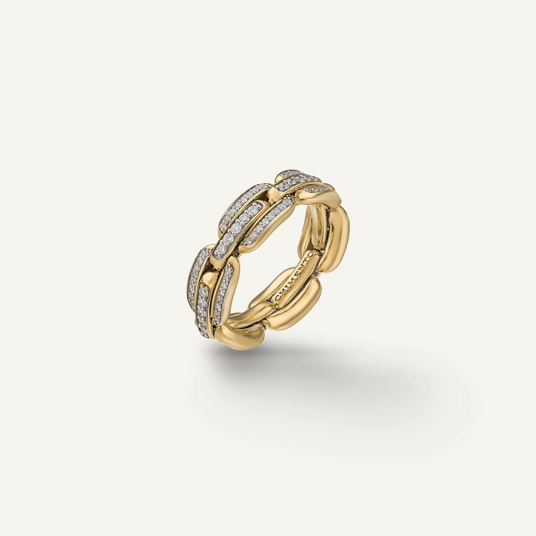 Chimento Gold ring with diamonds — Yellow · White Diamond · One size
