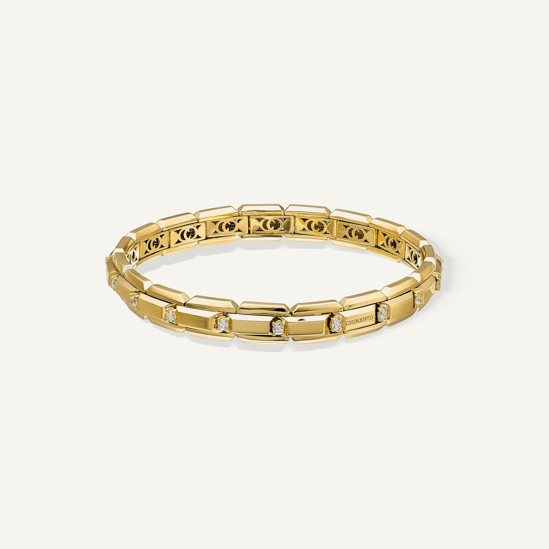 Chimento Gold bracelet with diamonds — Yellow · White Diamond · One size