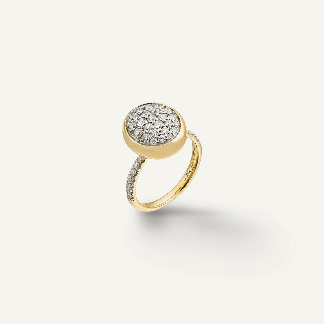 Chimento Gold ring with diamonds — Yellow · White Diamond · One size