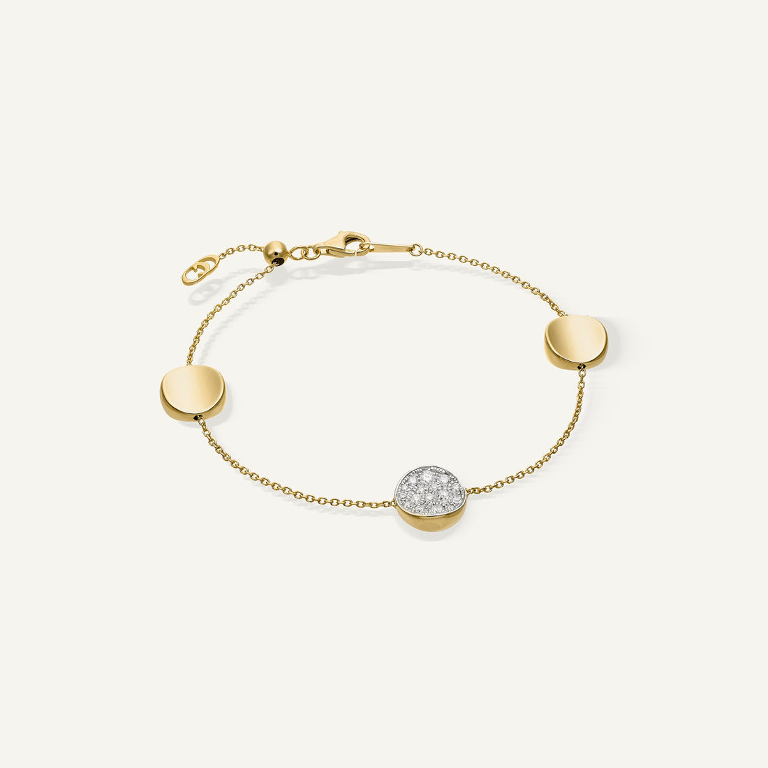Chimento Gold bracelet with diamonds — Yellow · White Diamond · One size