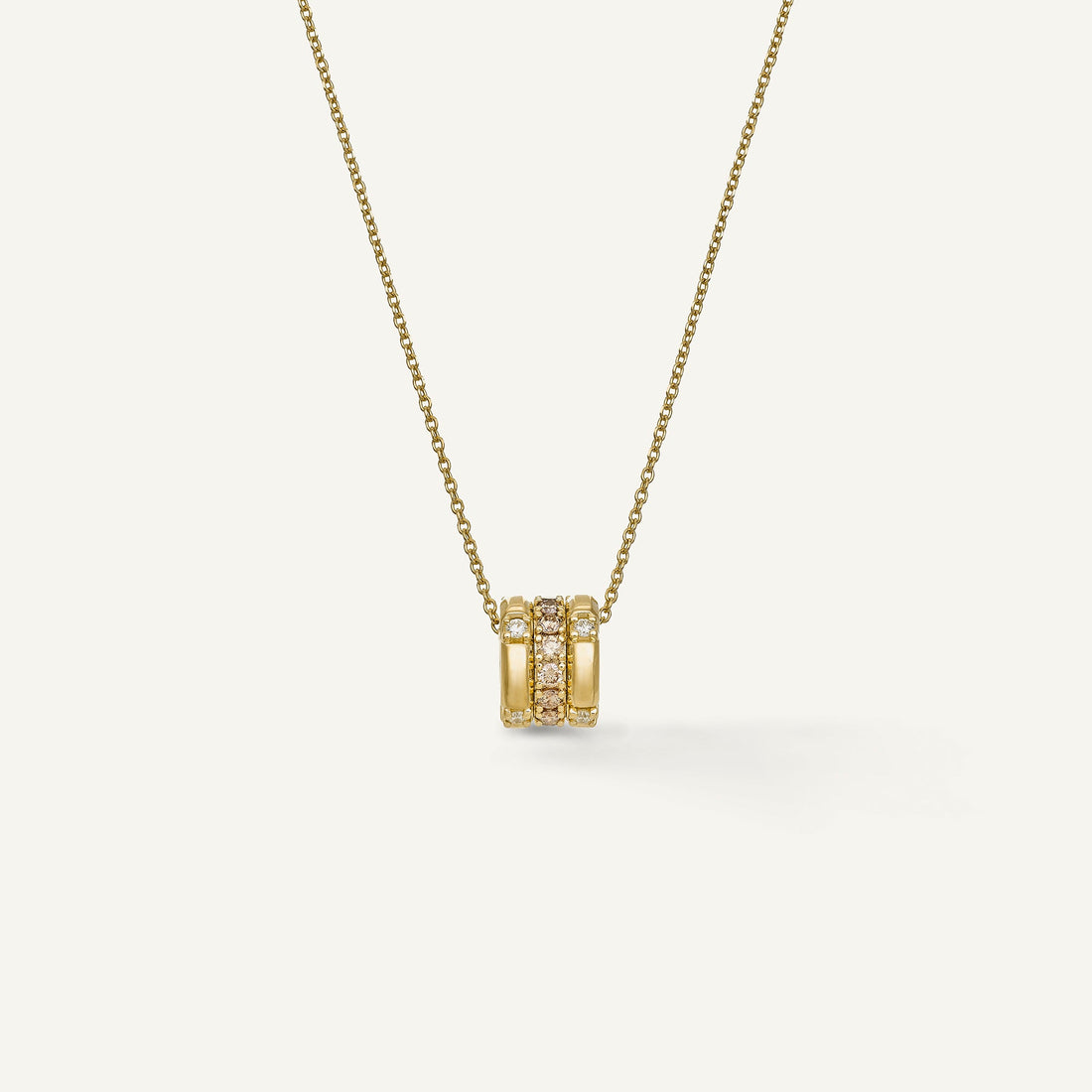 Chimento Gold necklace with diamonds and colored gemstones — catalog photograph 2
