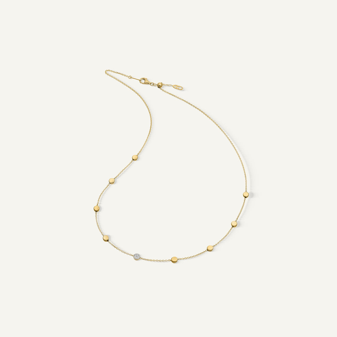 Chimento Gold necklace with diamonds — Yellow · White Diamond · One size
