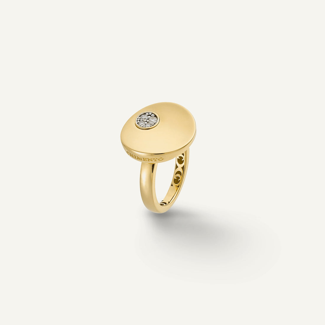 Chimento Gold ring with diamonds — Yellow · White Diamond · One size