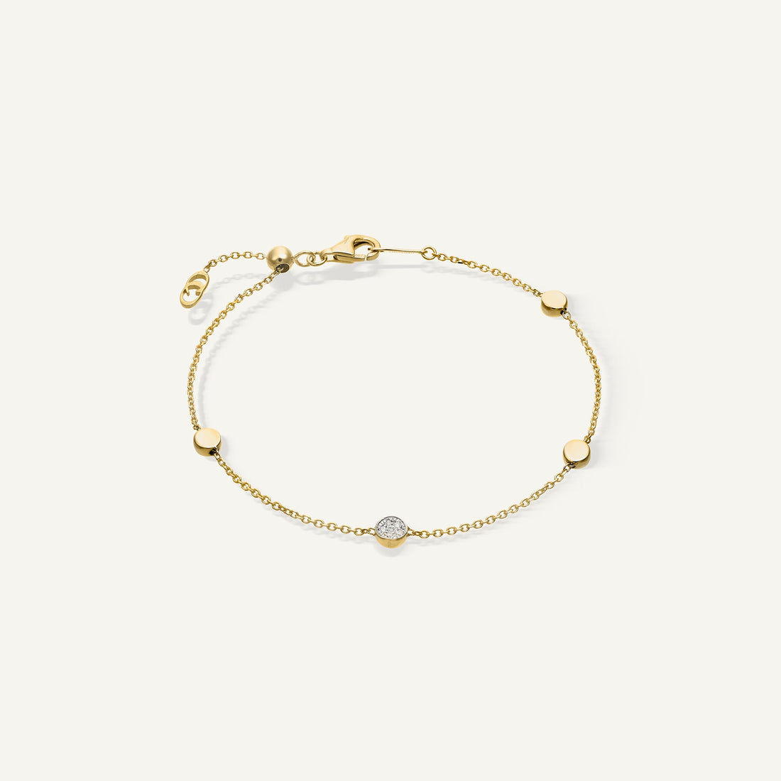 Chimento Gold bracelet with diamonds — Yellow · White Diamond · One size