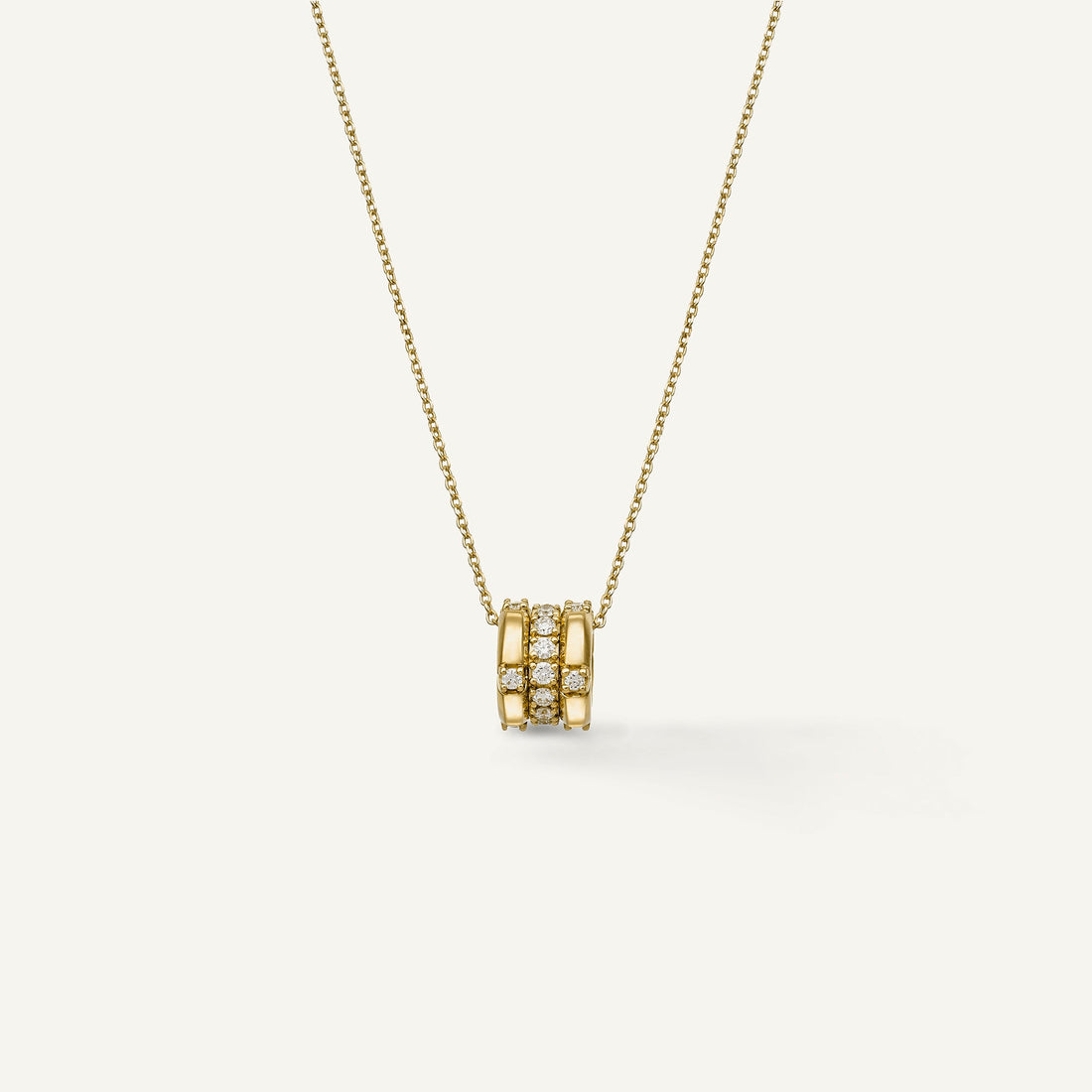 Chimento Gold necklace with diamonds and colored gemstones — Yellow · White Diamond · One size