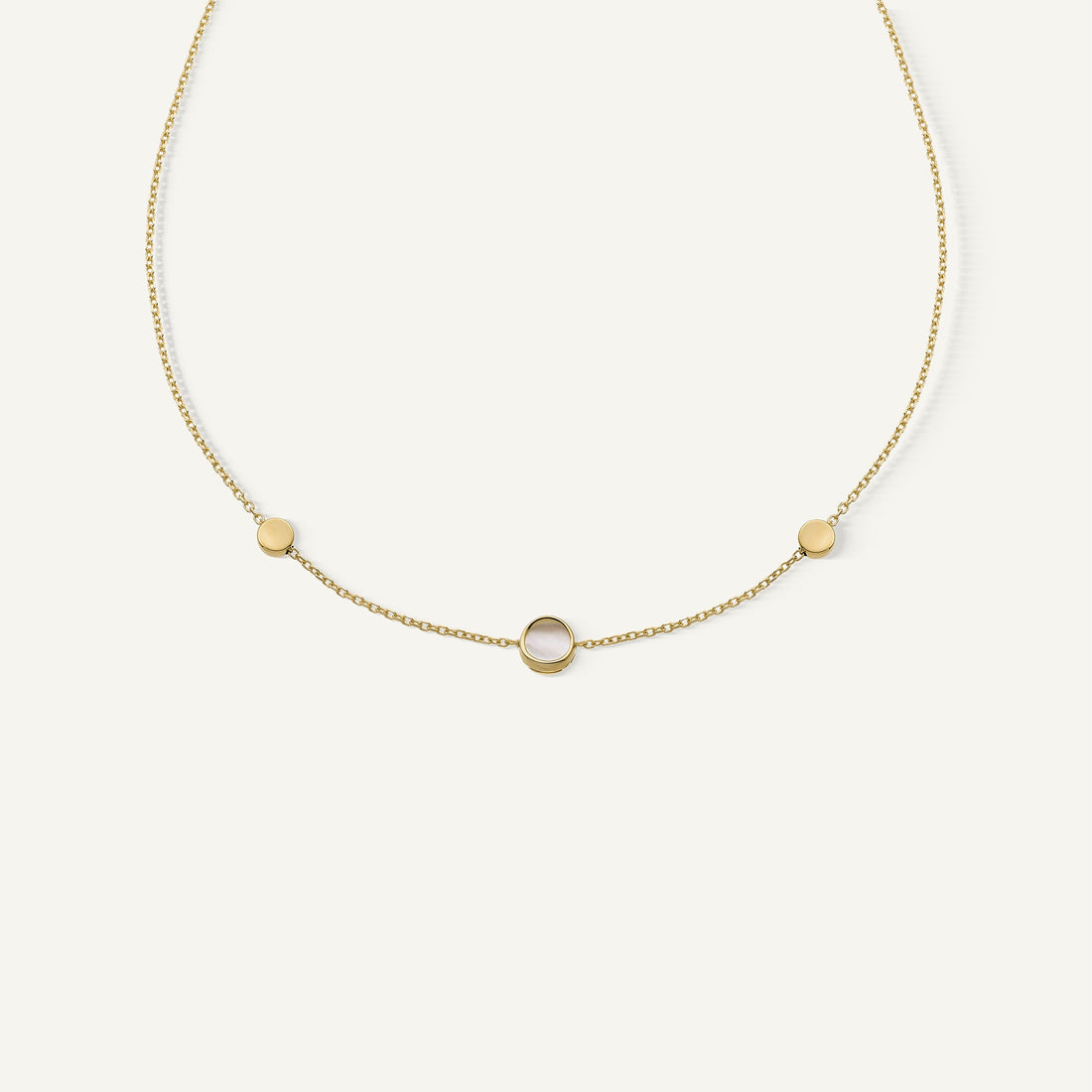 Chimento Gold necklace with mother of pearl — Yellow · Mother of Pearl · One size