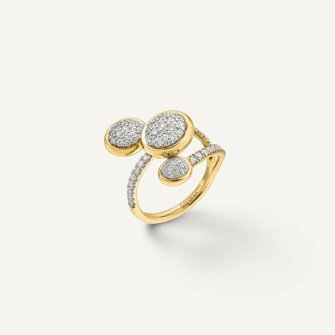 Chimento Gold ring with diamonds — Yellow · White Diamond · One size