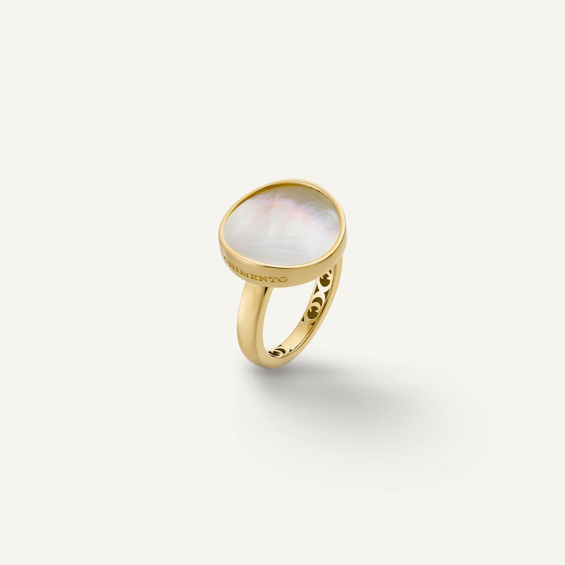 Chimento Gold ring with mother of pearl — Yellow · Mother of Pearl · One size