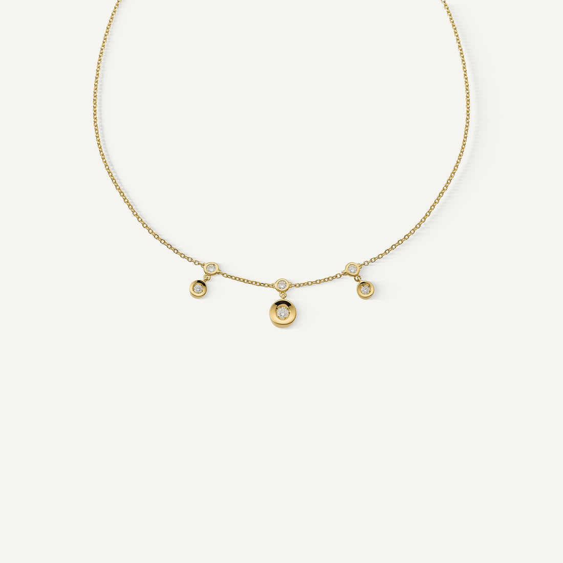 Chimento Gold necklace with diamonds — Yellow · White Diamond · One size