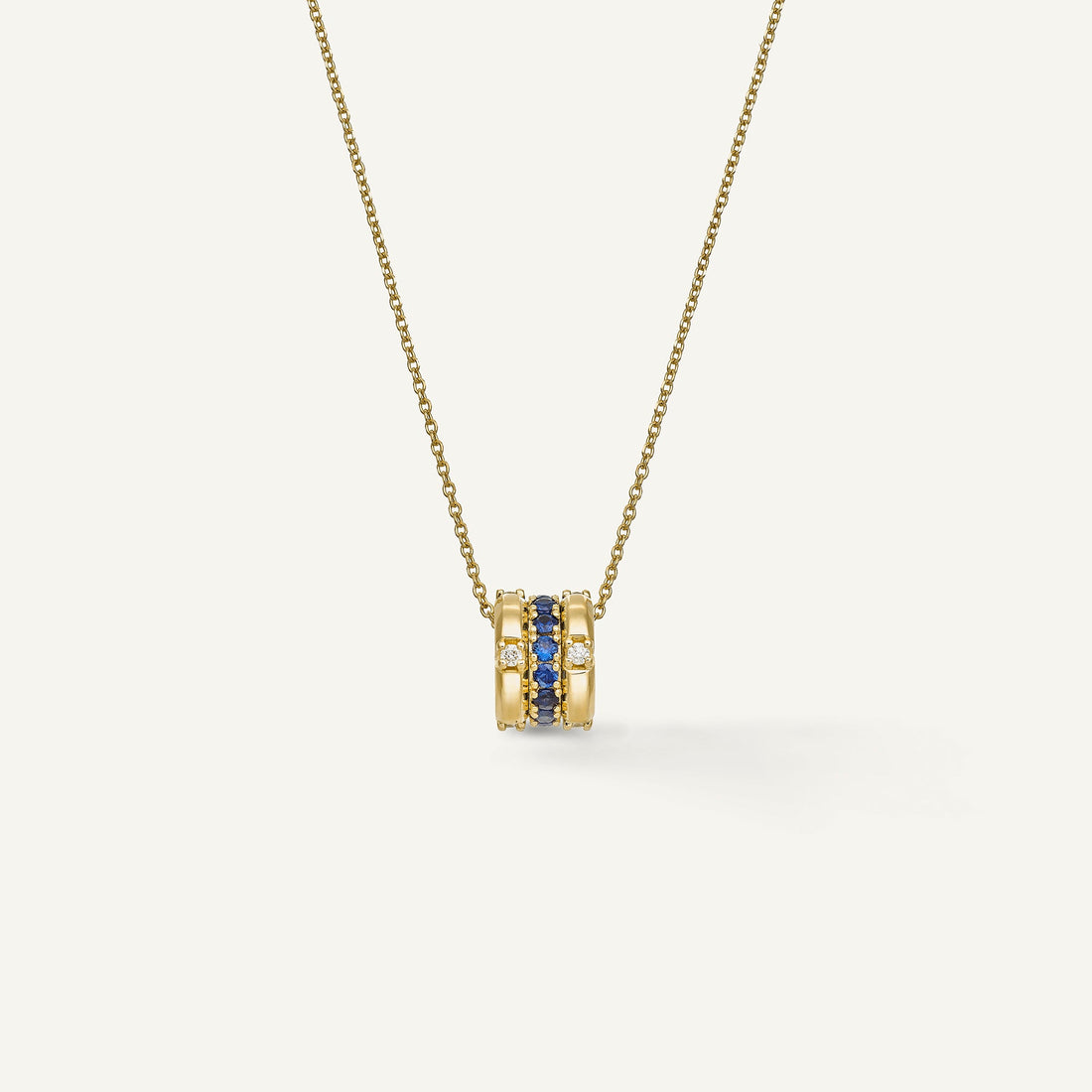 Chimento Gold necklace with diamonds and colored gemstones — catalog photograph 5