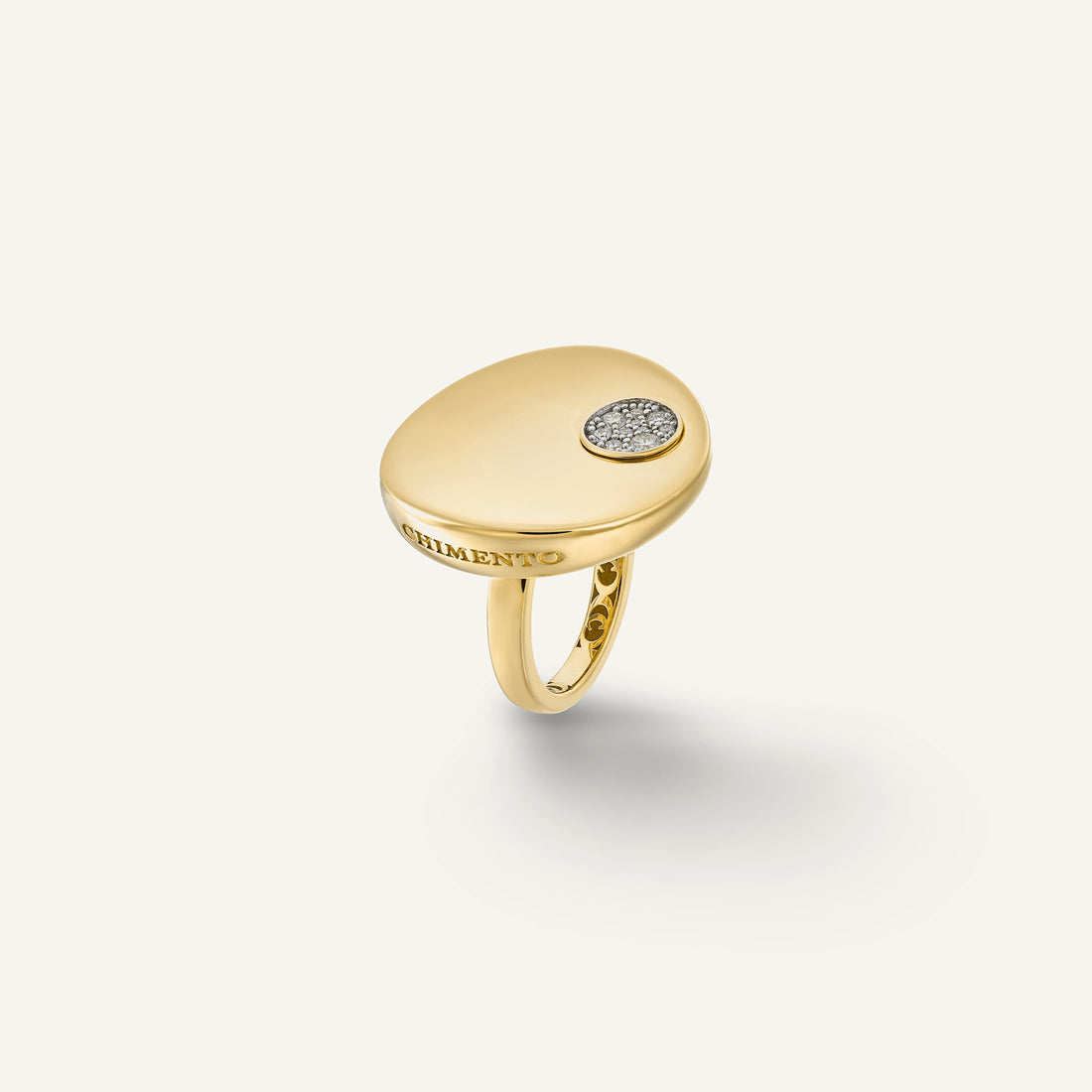 Chimento Gold ring with diamonds — Yellow · White Diamond · One size