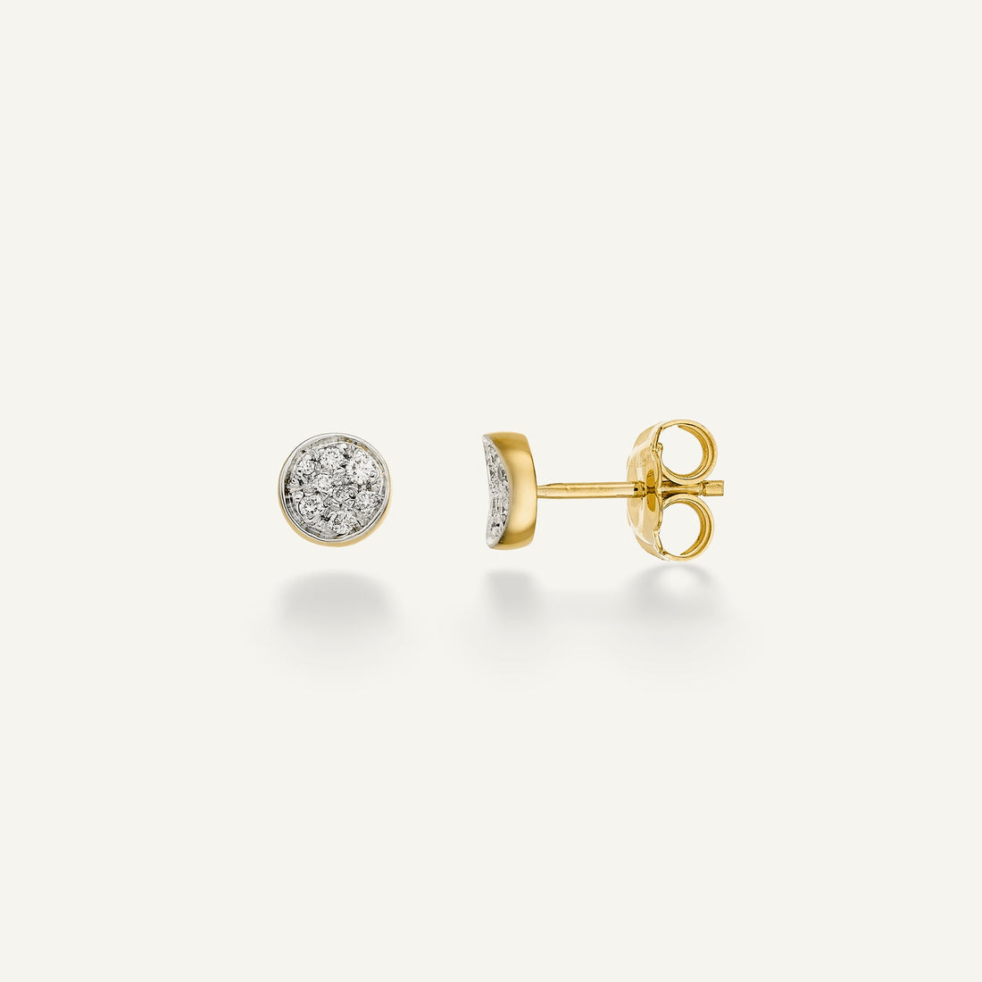 Chimento Gold earrings with diamonds — Yellow · White Diamond · One size