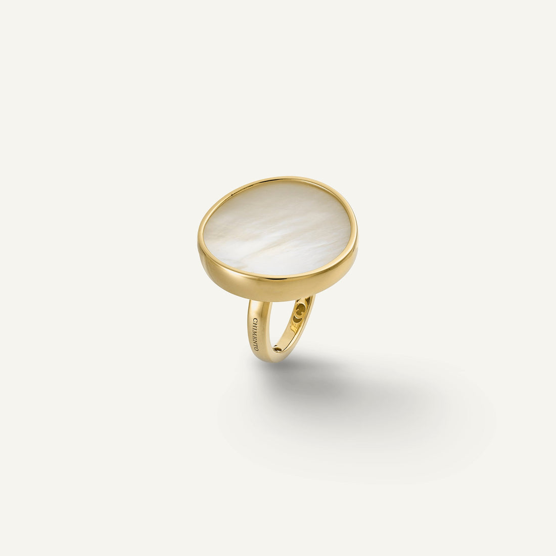 Chimento Gold ring with mother of pearl — Yellow · Mother of Pearl · One size