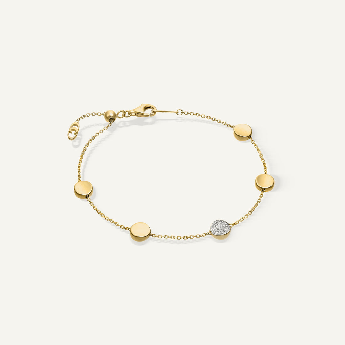 Chimento Gold bracelet with diamonds — Yellow · White Diamond · One size