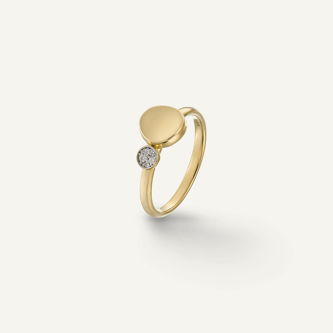 Chimento Gold ring with diamonds — Yellow · White Diamond · One size