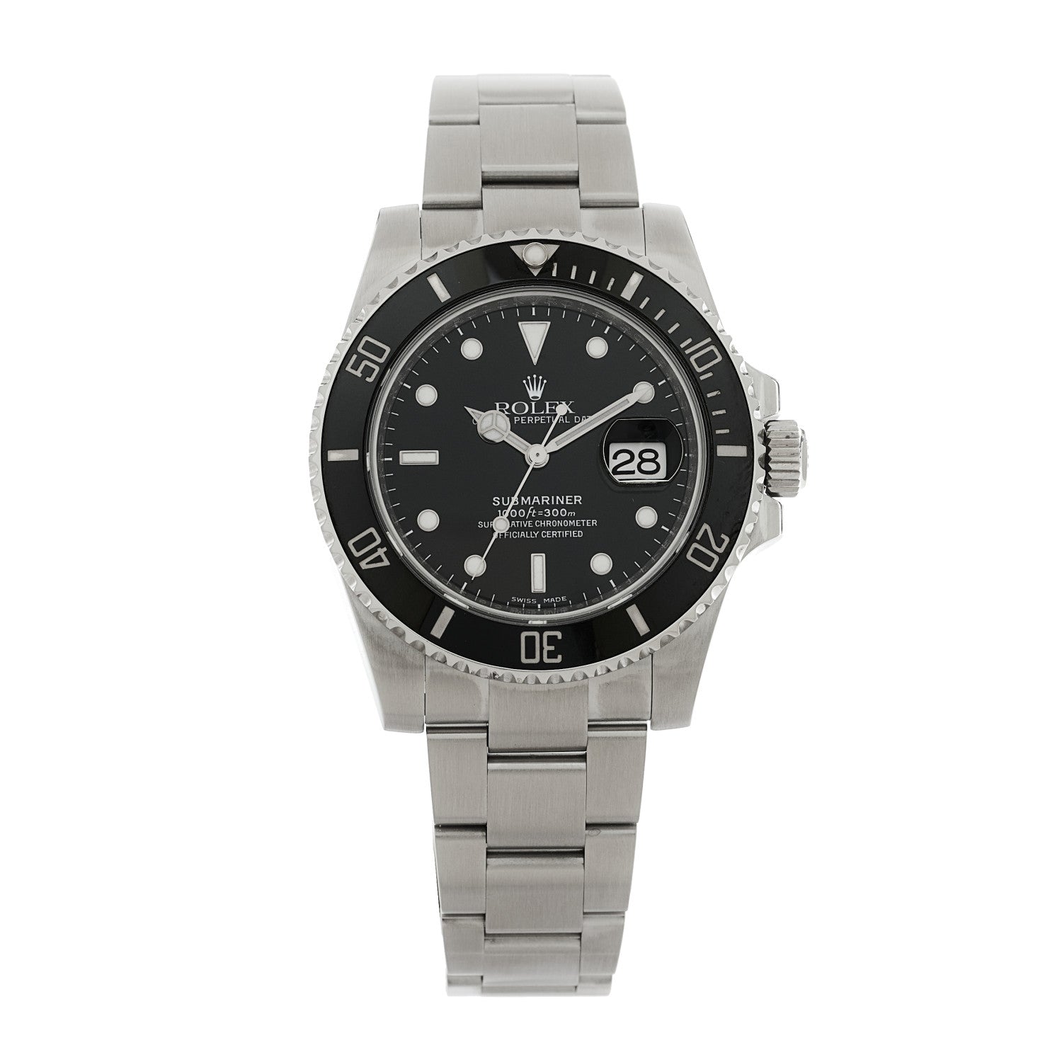 Rolex Stainless Steel 40mm Oyster Perpetual Submariner Date Watch Black 116610LN — representative example